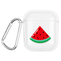 HKM-648147 Transparent Cartoon Hard Shell Case for Apple AirPods (1st & 2nd Gen) – Graffiti Pattern Designs