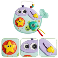 HKM-648211 Educational Whale Game Activity Center with Rattle for Infants and Toddlers