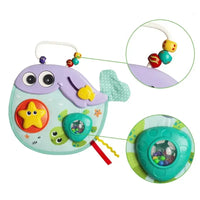 HKM-648211 Educational Whale Game Activity Center with Rattle for Infants and Toddlers