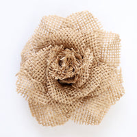 HKM-648211 Natural Linen Azalea Rose Flower Decoration for Hats, Shoes, and Clothing Accessories