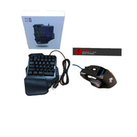 HKM-648275 Mobile Phone Keyboard and Mouse Converter with Stand for Tablets - Bluetooth and Programmable for Android & iOS