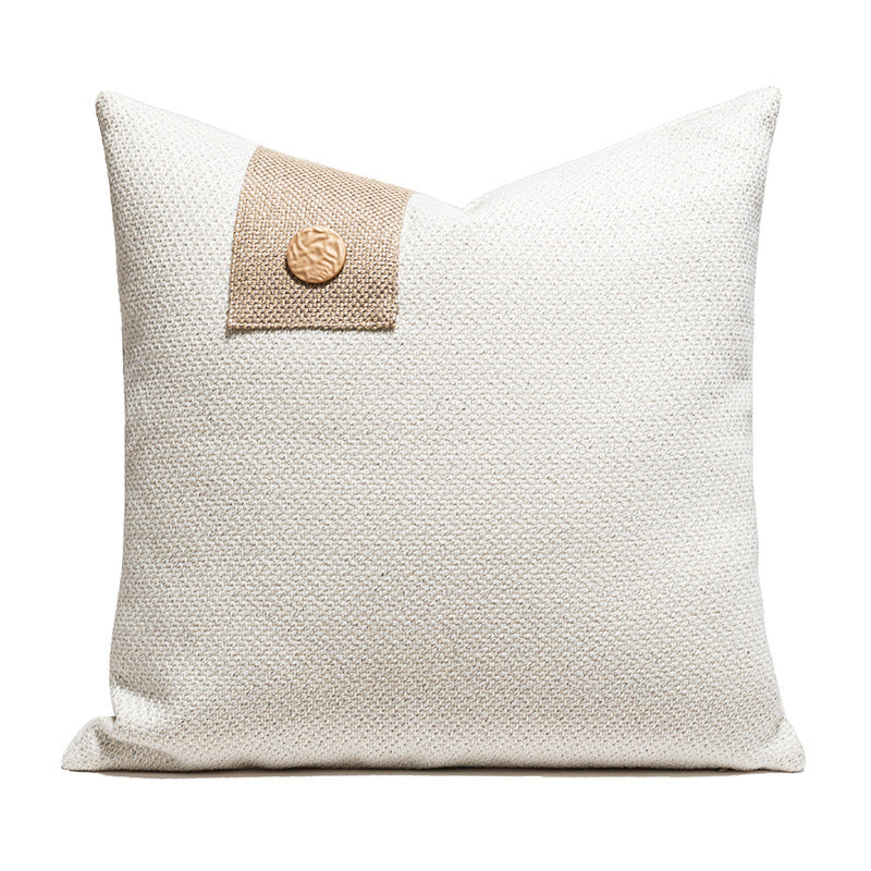 HKM-648531 Nordic Geometric Abstract PU Leather Cushion Cover - Modern Design for Living Room, 45x45cm and 30x50cm