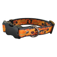 HKM-648595 Halloween Dog Print Harness and Leash Set with Collar, Polyester Material, Multiple Sizes Available
