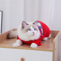 HKM-648659 Cozy Red Jacquard Sweater for Dogs and Cats - Various Sizes Available