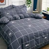 HKM-648723 Single Duvet Cover Set for Student Dormitories - Multiple Sizes Available, Soft Sanding Material