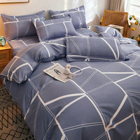 HKM-648723 Single Duvet Cover Set for Student Dormitories - Multiple Sizes Available, Soft Sanding Material