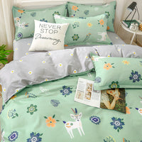 HKM-648723 Single Duvet Cover Set for Student Dormitories - Multiple Sizes Available, Soft Sanding Material