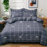 HKM-648723 Single Duvet Cover Set for Student Dormitories - Multiple Sizes Available, Soft Sanding Material