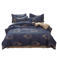 HKM-648723 Single Duvet Cover Set for Student Dormitories - Multiple Sizes Available, Soft Sanding Material
