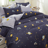 HKM-648723 Single Duvet Cover Set for Student Dormitories - Multiple Sizes Available, Soft Sanding Material