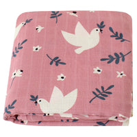 HKM-649235 Bamboo Cotton Gauze Baby Swaddling Blanket - Soft Colors and Fun Animal Patterns for All Seasons