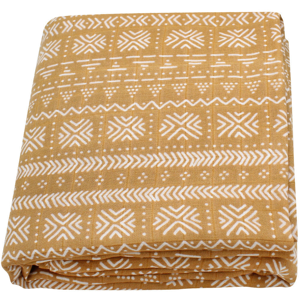 HKM-649235 Bamboo Cotton Gauze Baby Swaddling Blanket - Soft Colors and Fun Animal Patterns for All Seasons