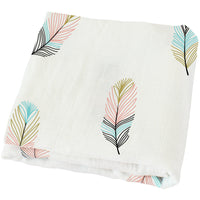 HKM-649235 Bamboo Cotton Gauze Baby Swaddling Blanket - Soft Colors and Fun Animal Patterns for All Seasons
