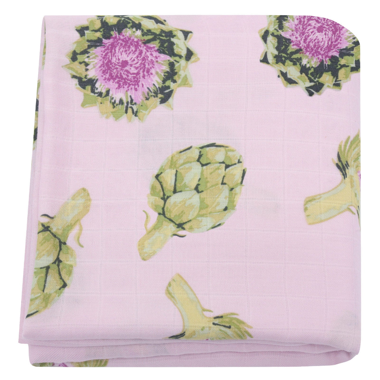 HKM-649235 Bamboo Cotton Gauze Baby Swaddling Blanket - Soft Colors and Fun Animal Patterns for All Seasons