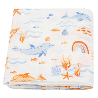 HKM-649235 Bamboo Cotton Gauze Baby Swaddling Blanket - Soft Colors and Fun Animal Patterns for All Seasons