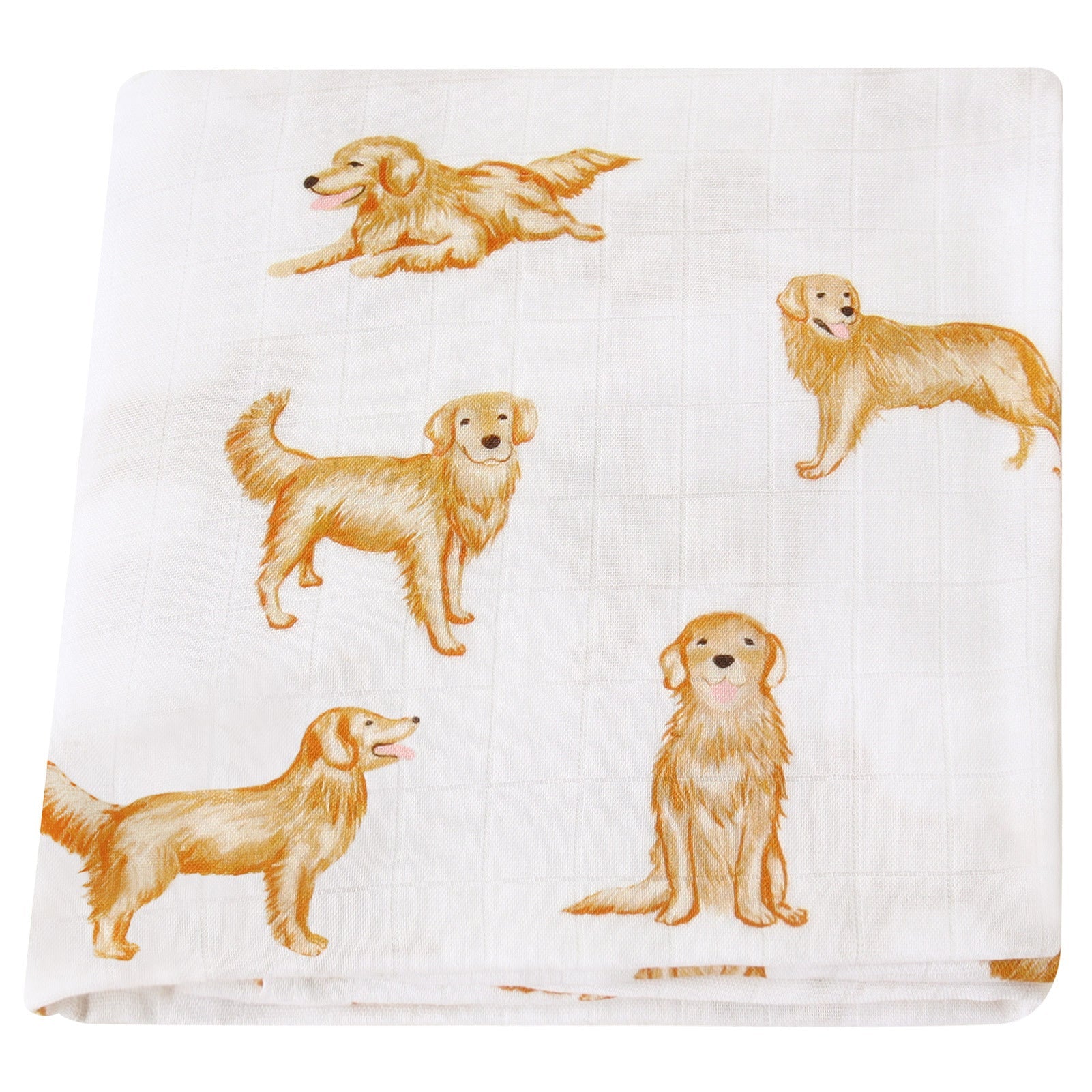 HKM-649235 Bamboo Cotton Gauze Baby Swaddling Blanket - Soft Colors and Fun Animal Patterns for All Seasons