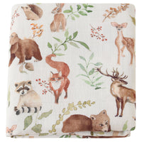 HKM-649235 Bamboo Cotton Gauze Baby Swaddling Blanket - Soft Colors and Fun Animal Patterns for All Seasons