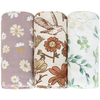 HKM-649235 Bamboo Cotton Gauze Baby Swaddling Blanket - Soft Colors and Fun Animal Patterns for All Seasons