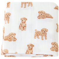 HKM-649235 Bamboo Cotton Gauze Baby Swaddling Blanket - Soft Colors and Fun Animal Patterns for All Seasons
