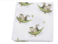 HKM-649235 Bamboo Cotton Gauze Baby Swaddling Blanket - Soft Colors and Fun Animal Patterns for All Seasons