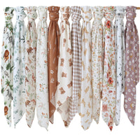 HKM-649235 Bamboo Cotton Gauze Baby Swaddling Blanket - Soft Colors and Fun Animal Patterns for All Seasons