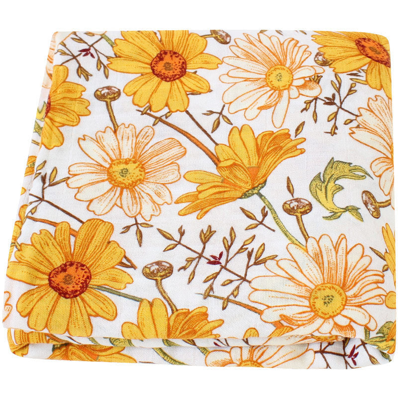 HKM-649235 Bamboo Cotton Gauze Baby Swaddling Blanket - Soft Colors and Fun Animal Patterns for All Seasons