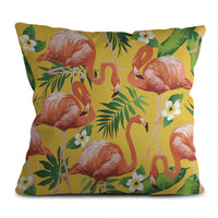 HKM-649235 Super Soft Square Pillowcase in Short Plush Linen Peach Skin - 45cm x 45cm for Sofa, Bed, and Car Use