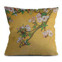 HKM-649235 Super Soft Square Pillowcase in Short Plush Linen Peach Skin - 45cm x 45cm for Sofa, Bed, and Car Use