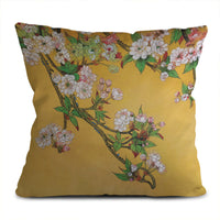 HKM-649235 Super Soft Square Pillowcase in Short Plush Linen Peach Skin - 45cm x 45cm for Sofa, Bed, and Car Use