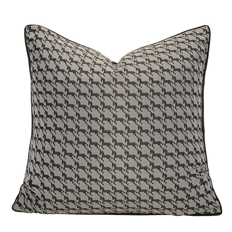 HKM-649363 Brown and Orange Light Luxury Pillow Case Set - Various Sizes and Styles for Modern Living Rooms