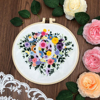 HKM-649555 Love Embroidery Kit - Simple 3D Design for Home and Outdoor Decoration