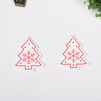 HKM-649683 Wooden Christmas Ornaments - European Style Cartoon Craft Pendants, MDF Hanging Decorations