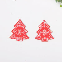 HKM-649683 Wooden Christmas Ornaments - European Style Cartoon Craft Pendants, MDF Hanging Decorations