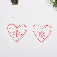 HKM-649683 Wooden Christmas Ornaments - European Style Cartoon Craft Pendants, MDF Hanging Decorations