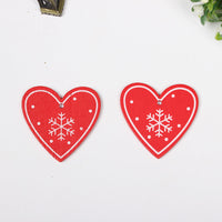 HKM-649683 Wooden Christmas Ornaments - European Style Cartoon Craft Pendants, MDF Hanging Decorations