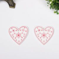 HKM-649683 Wooden Christmas Ornaments - European Style Cartoon Craft Pendants, MDF Hanging Decorations