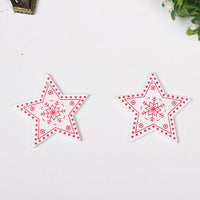 HKM-649683 Wooden Christmas Ornaments - European Style Cartoon Craft Pendants, MDF Hanging Decorations