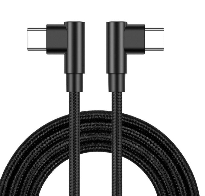 HKM-649939 Type-C Nylon Braided Fast Charging Data Cable - 2m Length, 60W Output