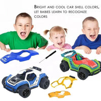 HKM-650131 1:16 Remote Control Military Vehicle Toy with Changeable Shell - Assembled RC Military Car for Ages 8 and Up