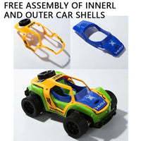 HKM-650131 1:16 Remote Control Military Vehicle Toy with Changeable Shell - Assembled RC Military Car for Ages 8 and Up