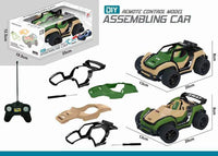 HKM-650131 1:16 Remote Control Military Vehicle Toy with Changeable Shell - Assembled RC Military Car for Ages 8 and Up