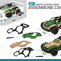 HKM-650131 1:16 Remote Control Military Vehicle Toy with Changeable Shell - Assembled RC Military Car for Ages 8 and Up