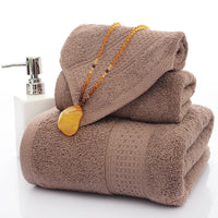 HKM-650131 Three-Piece Cotton Bath Towel Set with Siro Yarn Technology
