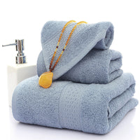 HKM-650131 Three-Piece Cotton Bath Towel Set with Siro Yarn Technology
