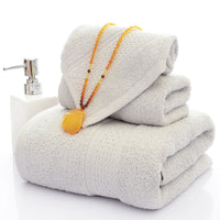 HKM-650131 Three-Piece Cotton Bath Towel Set with Siro Yarn Technology