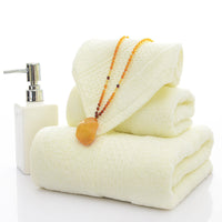 HKM-650131 Three-Piece Cotton Bath Towel Set with Siro Yarn Technology