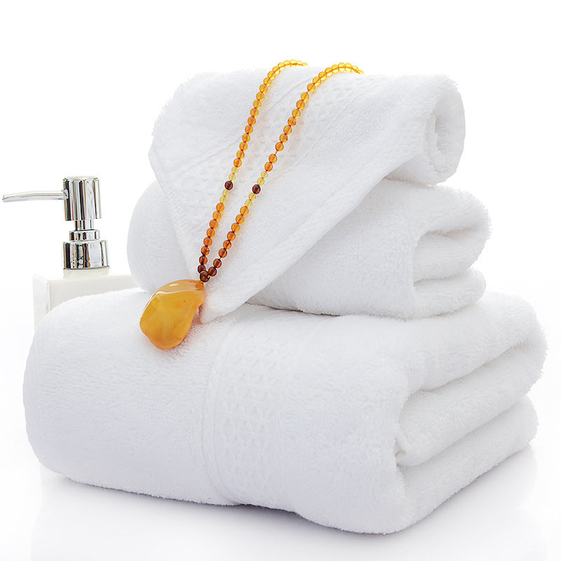HKM-650131 Three-Piece Cotton Bath Towel Set with Siro Yarn Technology