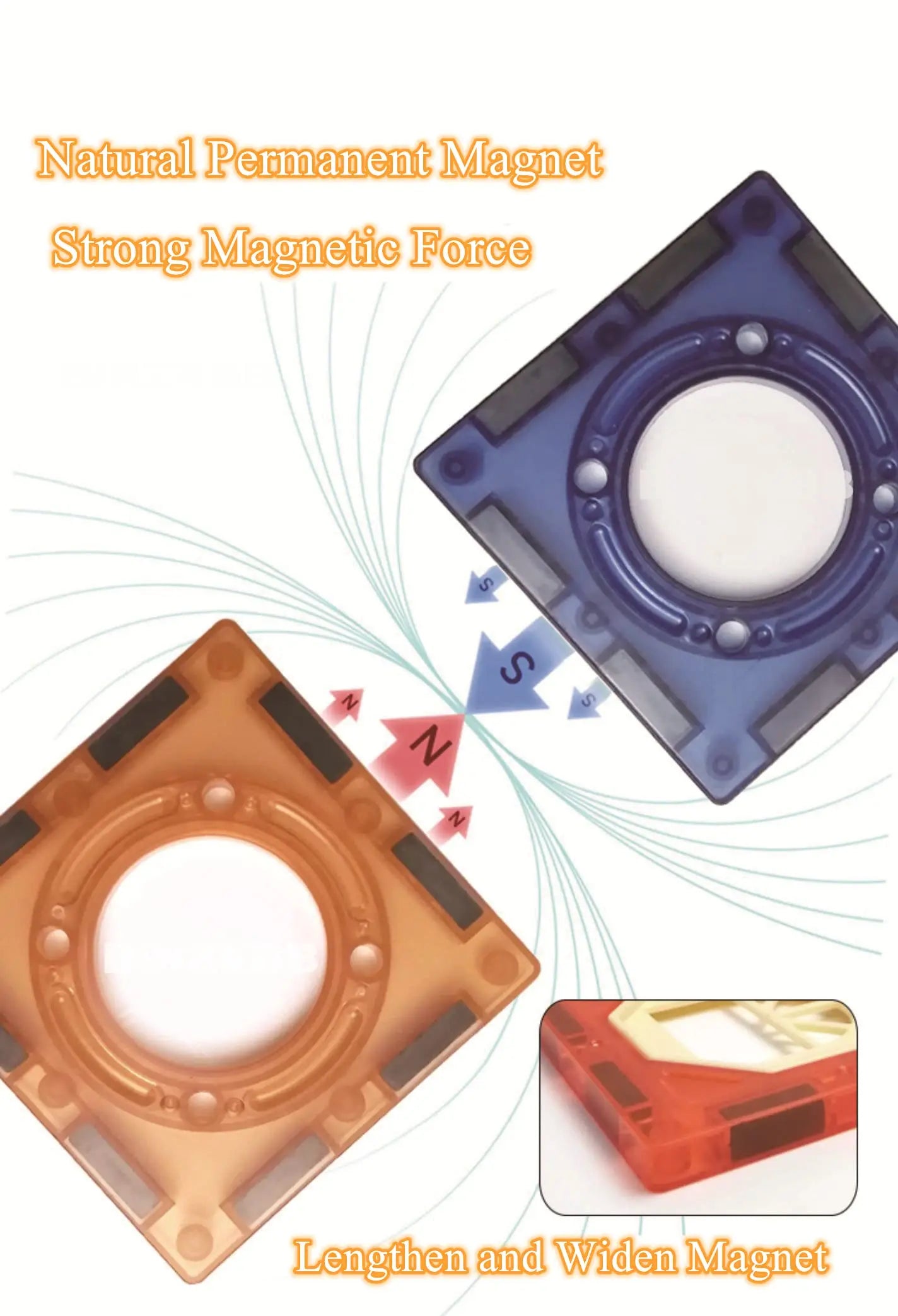 Light-Up Magnetic Building Blocks Set - 110 Pieces of Creative Tiles for Ages 5 and Up