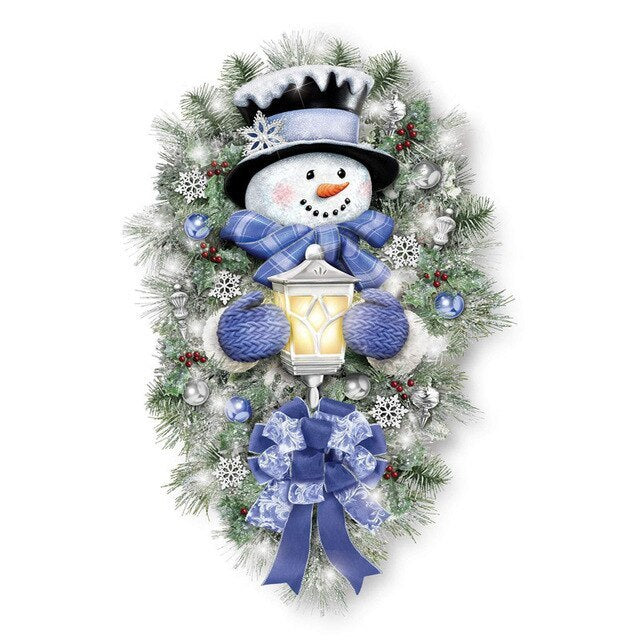 HKM-650323 Christmas Scenery PVC Wall Stickers - Waterproof, Antifouling, Antibacterial Decor for Bedroom