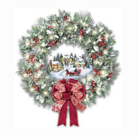 HKM-650323 Christmas Scenery PVC Wall Stickers - Waterproof, Antifouling, Antibacterial Decor for Bedroom